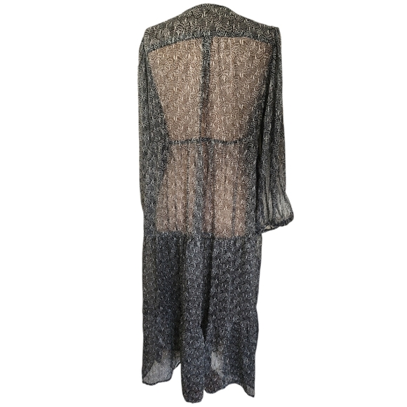 WORLD MARKET Embroidered Sheer Maxi Dress - Size M - Picture 9 of 16